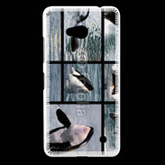 Coque Nokia Lumia 640 LTE Orque noir et blanc