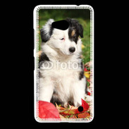 Coque Nokia Lumia 640 LTE Adorable chiot Border collie