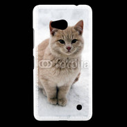 Coque Nokia Lumia 640 LTE Chat dans la neige