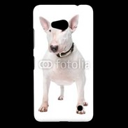 Coque Nokia Lumia 640 LTE Bull Terrier blanc 600