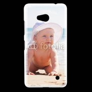 Coque Nokia Lumia 640 LTE Bébé à la plage
