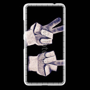 Coque Nokia Lumia 640 LTE double fuck gants