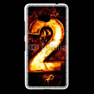 Coque Nokia Lumia 640 LTE Deux en feu