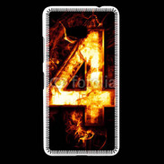 Coque Nokia Lumia 640 LTE Quatre en feu