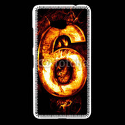 Coque Nokia Lumia 640 LTE Six en feu
