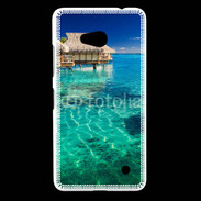 Coque Nokia Lumia 640 LTE Bungalow sur l'eau des tropiques