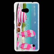Coque Nokia Lumia 640 LTE La vie en rose à la plage