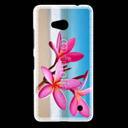 Coque Nokia Lumia 640 LTE Fleurs à la plage
