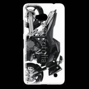 Coque Nokia Lumia 640 LTE Tuning moto noire