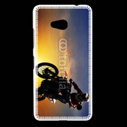 Coque Nokia Lumia 640 LTE Motocross et soleil