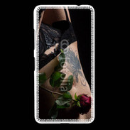 Coque Nokia Lumia 640 LTE Lingerie et rose rouge