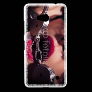 Coque Nokia Lumia 640 LTE Dominatrice sexy avec menottes 