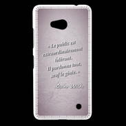 Coque Nokia Lumia 640 LTE Public génie Rose Citation Oscar Wilde