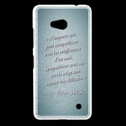 Coque Nokia Lumia 640 LTE Sympathiser Turquoise Citation Oscar Wilde