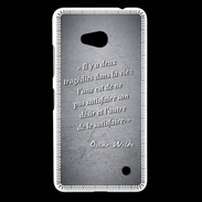 Coque Nokia Lumia 640 LTE Tragédie Noir Citation Oscar Wilde