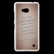 Coque Nokia Lumia 640 LTE Tragédie Rouge Citation Oscar Wilde