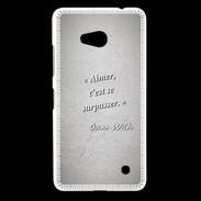 Coque Nokia Lumia 640 LTE Aimer Gris Citation Oscar Wilde