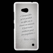 Coque Nokia Lumia 640 LTE Chaque fois Gris Citation Oscar Wilde