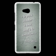 Coque Nokia Lumia 640 LTE Résister Vert Citation Oscar Wilde