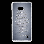 Coque Nokia Lumia 640 LTE Saint pêcheur Bleu Citation Oscar Wilde
