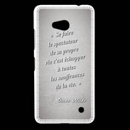 Coque Nokia Lumia 640 LTE Spectateur Gris Citation Oscar Wilde