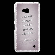 Coque Nokia Lumia 640 LTE Survie mort Rose Citation Oscar Wilde