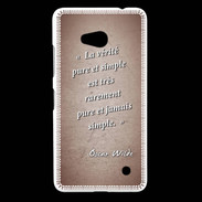 Coque Nokia Lumia 640 LTE Vérité pure Rouge Citation Oscar Wilde
