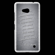 Coque Nokia Lumia 640 LTE Bons heureux Noir Citation Oscar Wilde