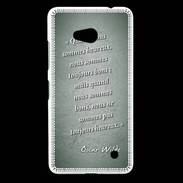 Coque Nokia Lumia 640 LTE Bons heureux Vert Citation Oscar Wilde