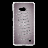 Coque Nokia Lumia 640 LTE Bons heureux Violet Citation Oscar Wilde