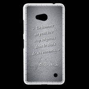 Coque Nokia Lumia 640 LTE Choix ennemis Noir Citation Oscar Wilde
