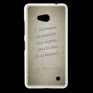 Coque Nokia Lumia 640 LTE Choix ennemis Sepia Citation Oscar Wilde