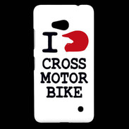 Coque Nokia Lumia 640 LTE i love Cross Motor