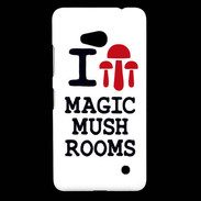 Coque Nokia Lumia 640 LTE I love Mushrooms