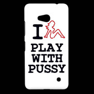 Coque Nokia Lumia 640 LTE I love Play Pussy