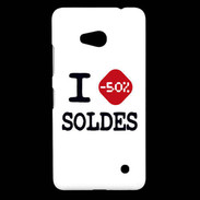 Coque Nokia Lumia 640 LTE I love Soldes