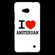 Coque Nokia Lumia 640 LTE I love Amsterdam