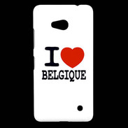 Coque Nokia Lumia 640 LTE I love Belgique