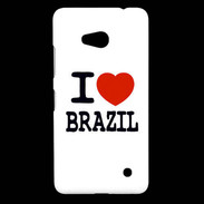 Coque Nokia Lumia 640 LTE I love Brazil