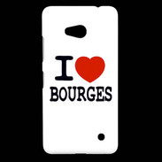 Coque Nokia Lumia 640 LTE I love Bourges