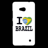 Coque Nokia Lumia 640 LTE I love Brazil 2