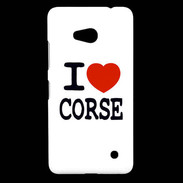 Coque Nokia Lumia 640 LTE I love Corse