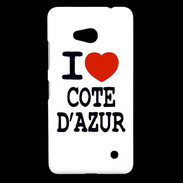 Coque Nokia Lumia 640 LTE I love Cote d'Azur