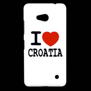 Coque Nokia Lumia 640 LTE I love Croatia