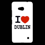 Coque Nokia Lumia 640 LTE I love Dublin