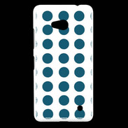 Coque Nokia Lumia 640 LTE pois bleu foncé