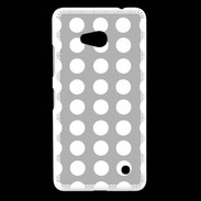 Coque Nokia Lumia 640 LTE pois gris & blanc