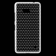 Coque Nokia Lumia 640 LTE pois noir & blanc