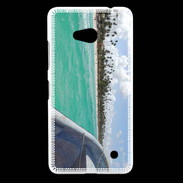 Coque Nokia Lumia 640 LTE Bord de plage en bateau