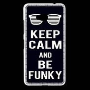 Coque Nokia Lumia 640 LTE Keep Calm Funky Noir